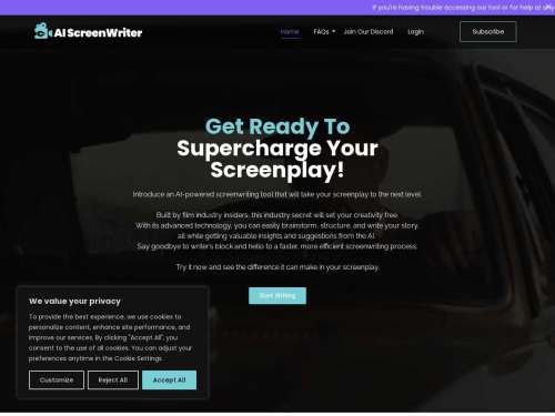 AI Screenwriting Tool