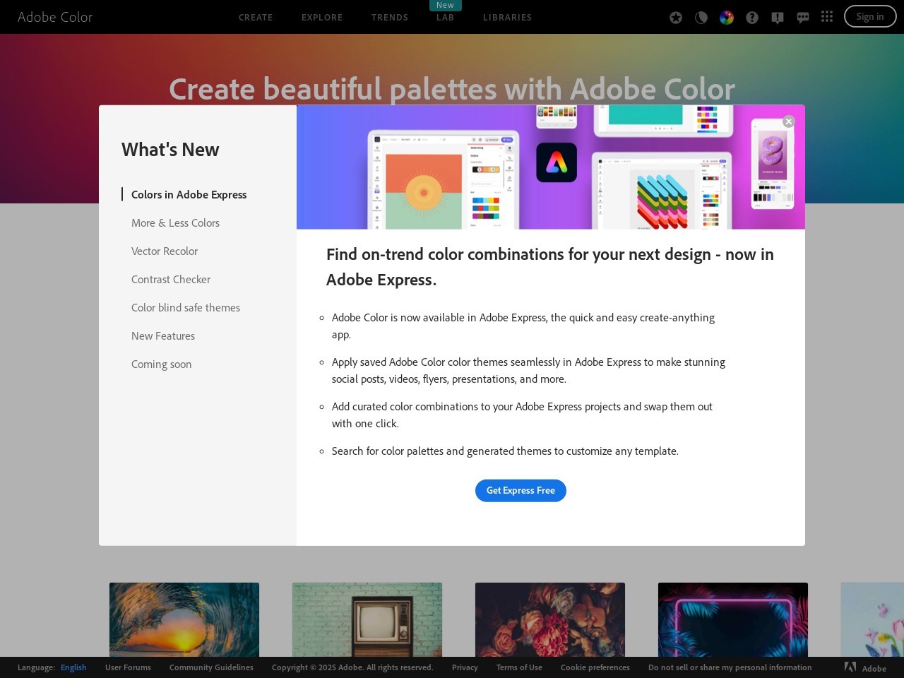 Adobe官方配色神器