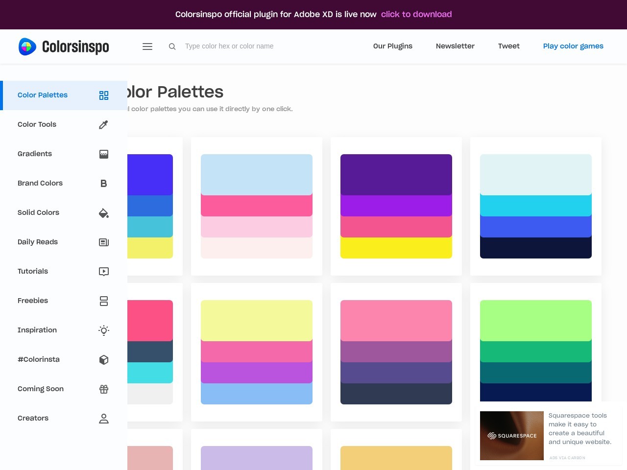 Colorsinspo配色网站